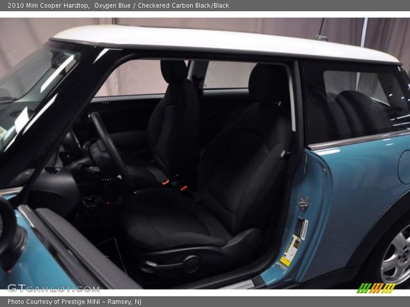 Oxygen Blue / Checkered Carbon Black/Black 2010 Mini Cooper Hardtop