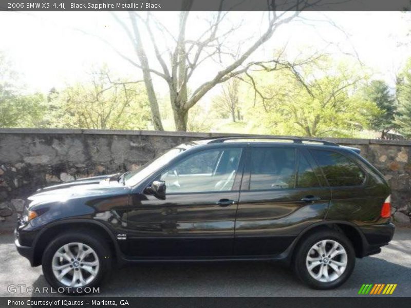 Black Sapphire Metallic / Black 2006 BMW X5 4.4i