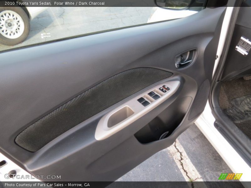 Polar White / Dark Charcoal 2010 Toyota Yaris Sedan