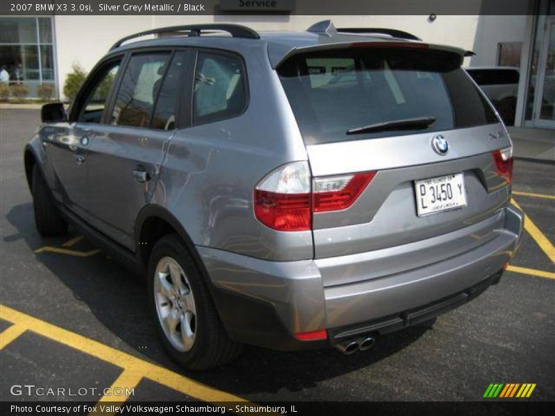 Silver Grey Metallic / Black 2007 BMW X3 3.0si