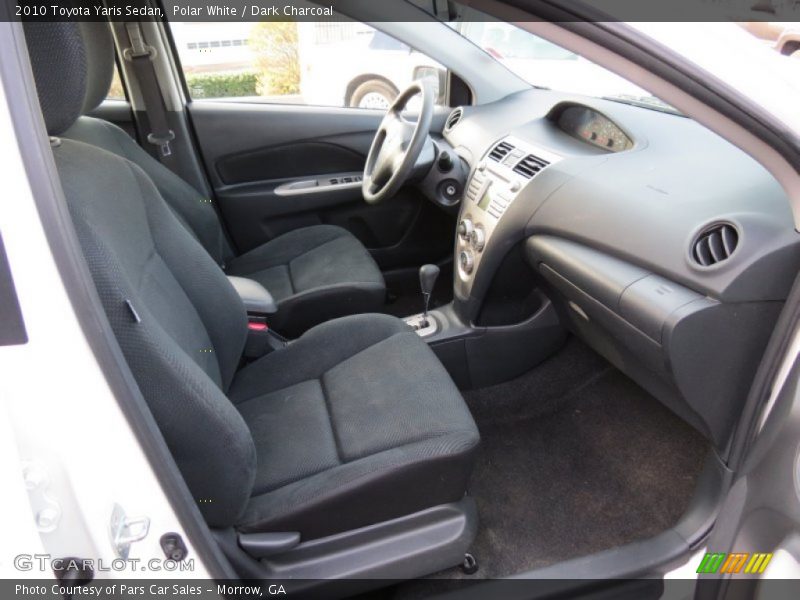 Polar White / Dark Charcoal 2010 Toyota Yaris Sedan