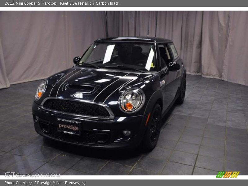 Reef Blue Metallic / Carbon Black 2013 Mini Cooper S Hardtop