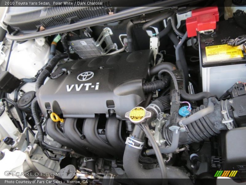 Polar White / Dark Charcoal 2010 Toyota Yaris Sedan