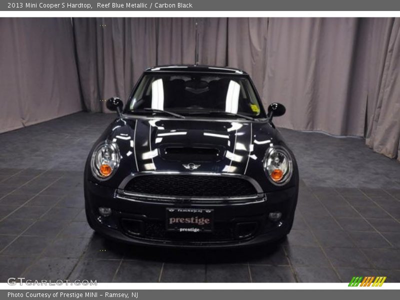 Reef Blue Metallic / Carbon Black 2013 Mini Cooper S Hardtop