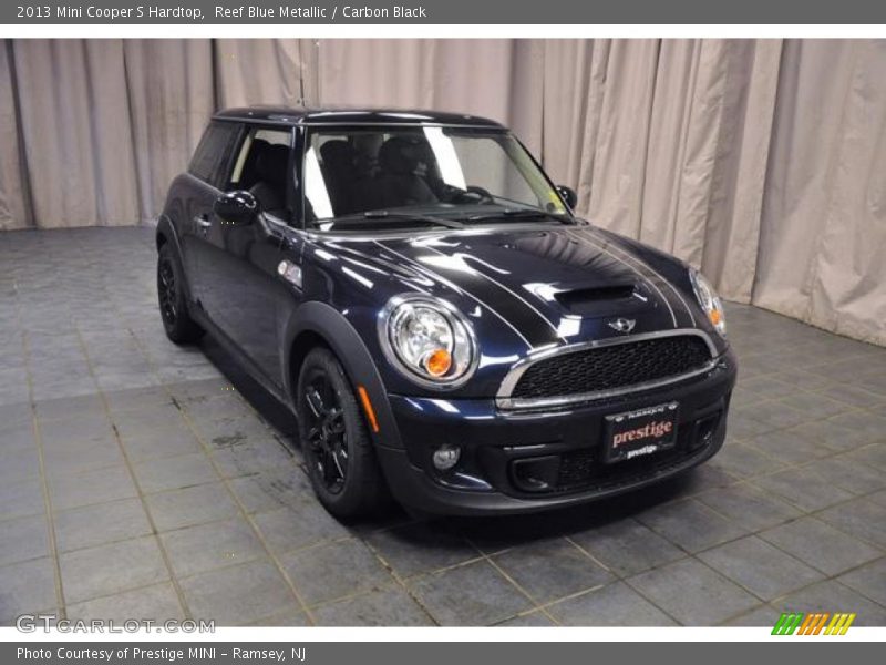 Reef Blue Metallic / Carbon Black 2013 Mini Cooper S Hardtop