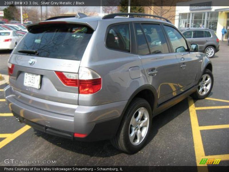 Silver Grey Metallic / Black 2007 BMW X3 3.0si