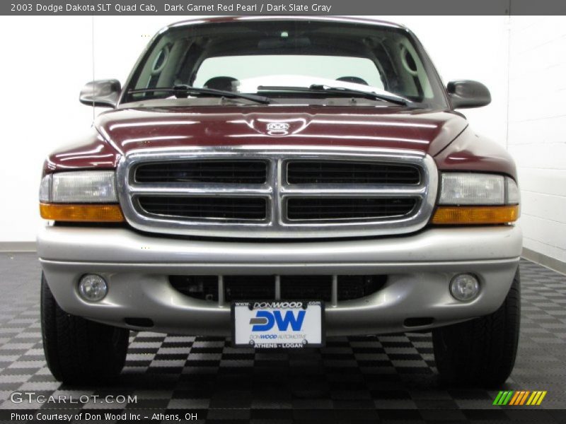 Dark Garnet Red Pearl / Dark Slate Gray 2003 Dodge Dakota SLT Quad Cab