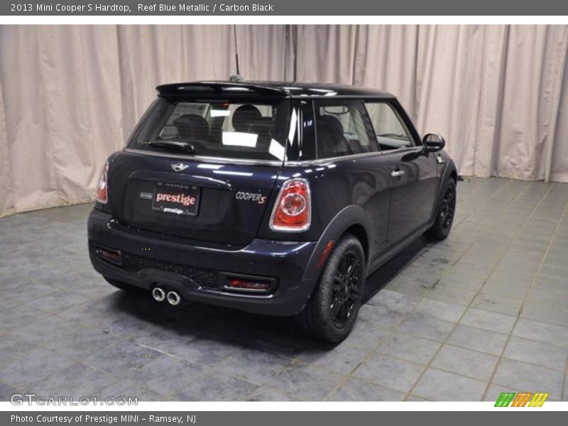 Reef Blue Metallic / Carbon Black 2013 Mini Cooper S Hardtop