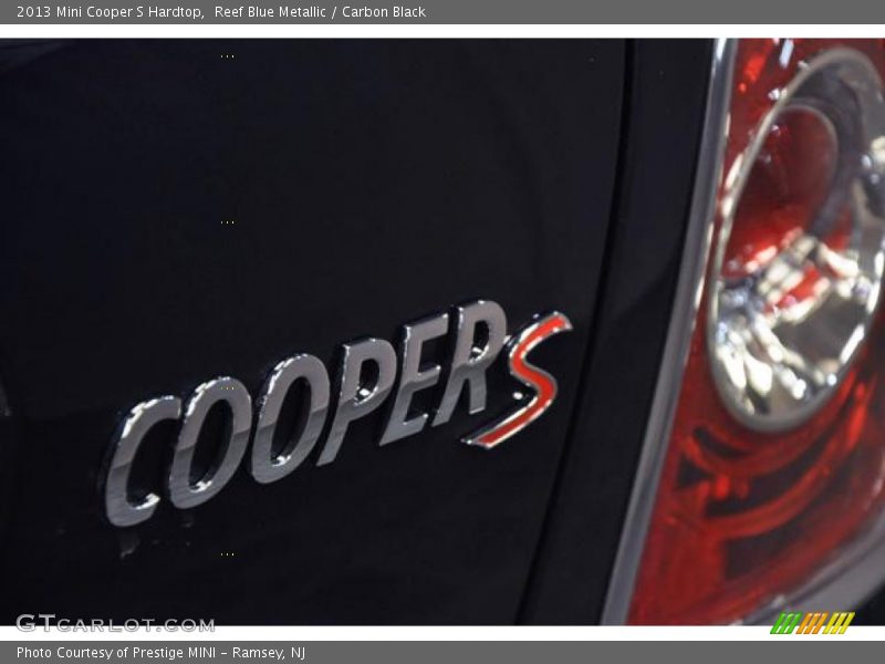 Reef Blue Metallic / Carbon Black 2013 Mini Cooper S Hardtop