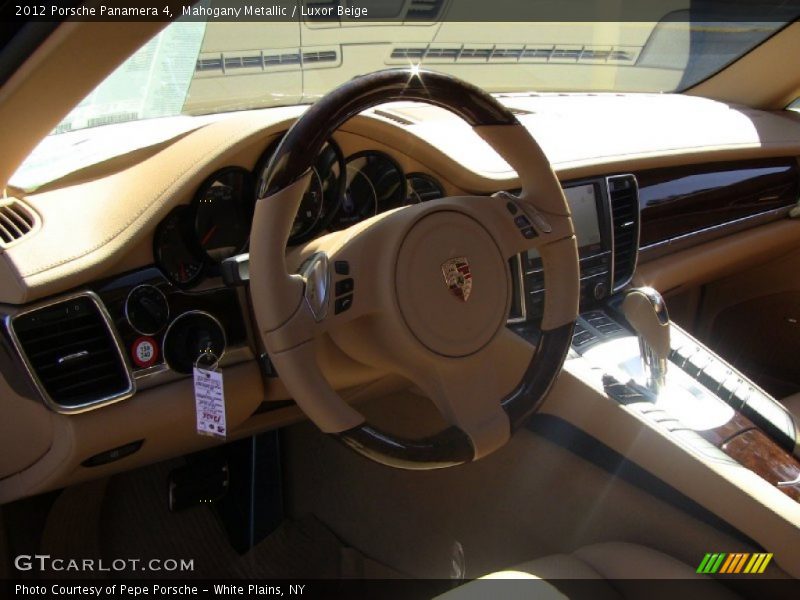 Mahogany Metallic / Luxor Beige 2012 Porsche Panamera 4