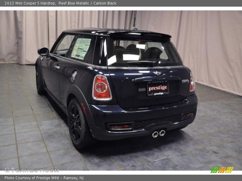 Reef Blue Metallic / Carbon Black 2013 Mini Cooper S Hardtop