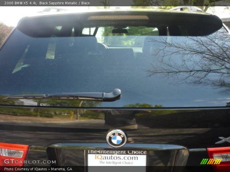 Black Sapphire Metallic / Black 2006 BMW X5 4.4i