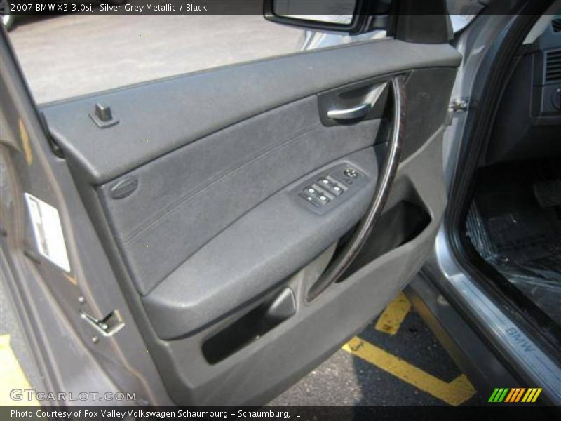 Silver Grey Metallic / Black 2007 BMW X3 3.0si