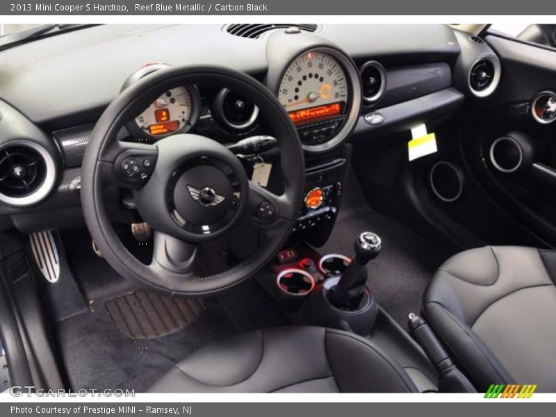 Reef Blue Metallic / Carbon Black 2013 Mini Cooper S Hardtop