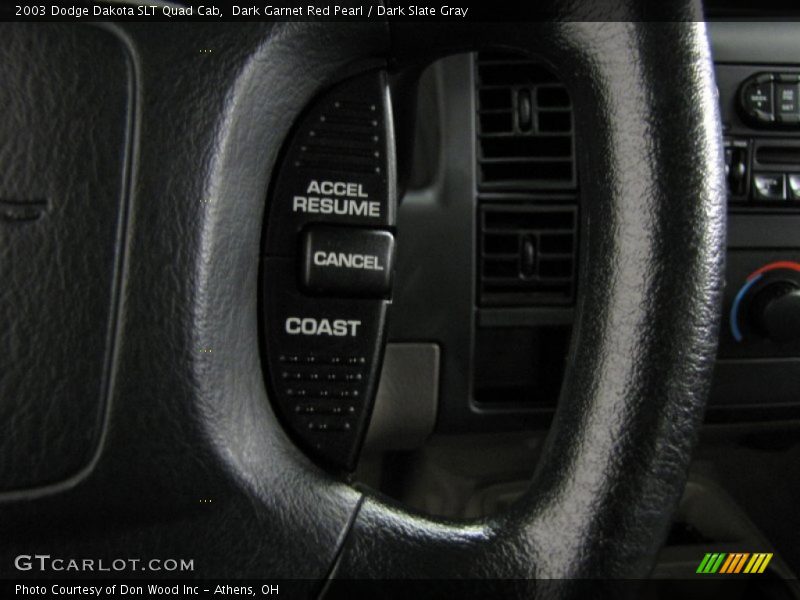 Dark Garnet Red Pearl / Dark Slate Gray 2003 Dodge Dakota SLT Quad Cab