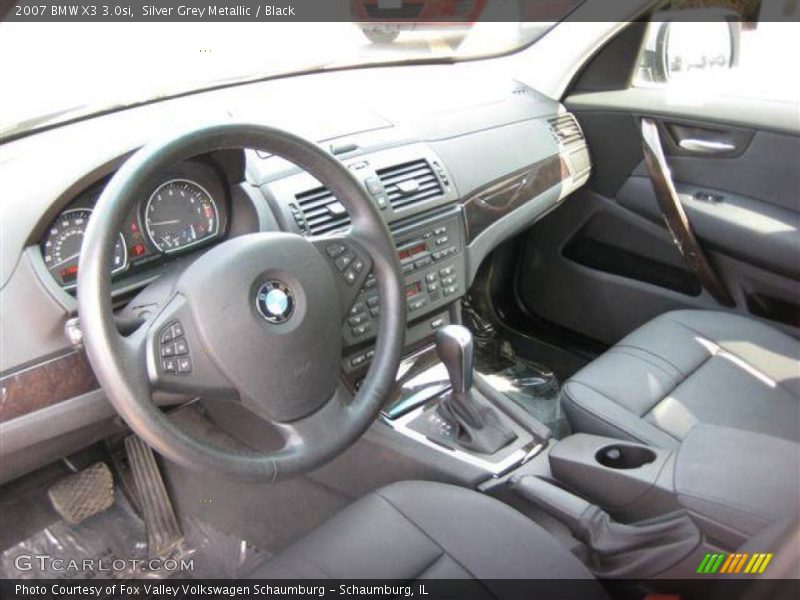 Silver Grey Metallic / Black 2007 BMW X3 3.0si