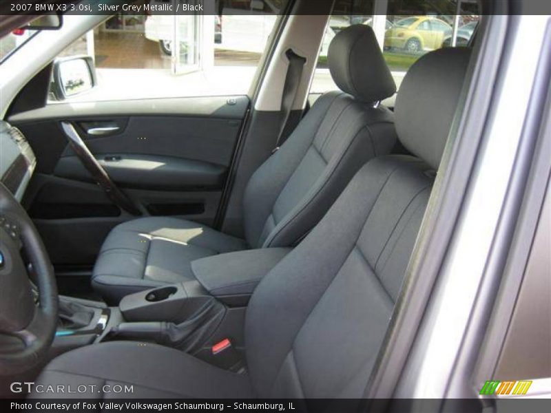 Silver Grey Metallic / Black 2007 BMW X3 3.0si