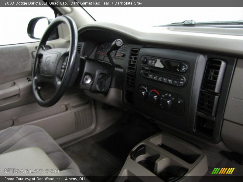 Dark Garnet Red Pearl / Dark Slate Gray 2003 Dodge Dakota SLT Quad Cab