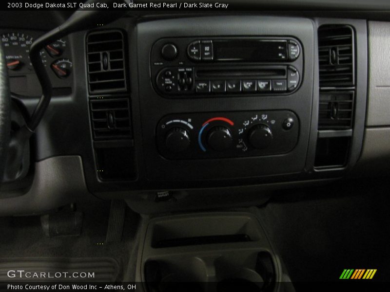 Dark Garnet Red Pearl / Dark Slate Gray 2003 Dodge Dakota SLT Quad Cab