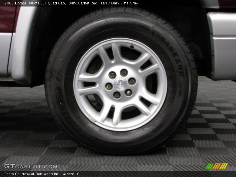 Dark Garnet Red Pearl / Dark Slate Gray 2003 Dodge Dakota SLT Quad Cab