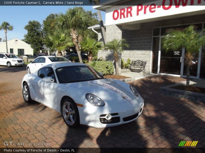 Carrara White / Sand Beige 2006 Porsche Cayman S