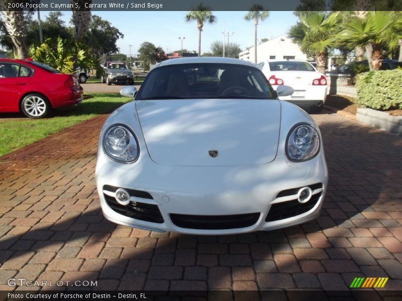 Carrara White / Sand Beige 2006 Porsche Cayman S