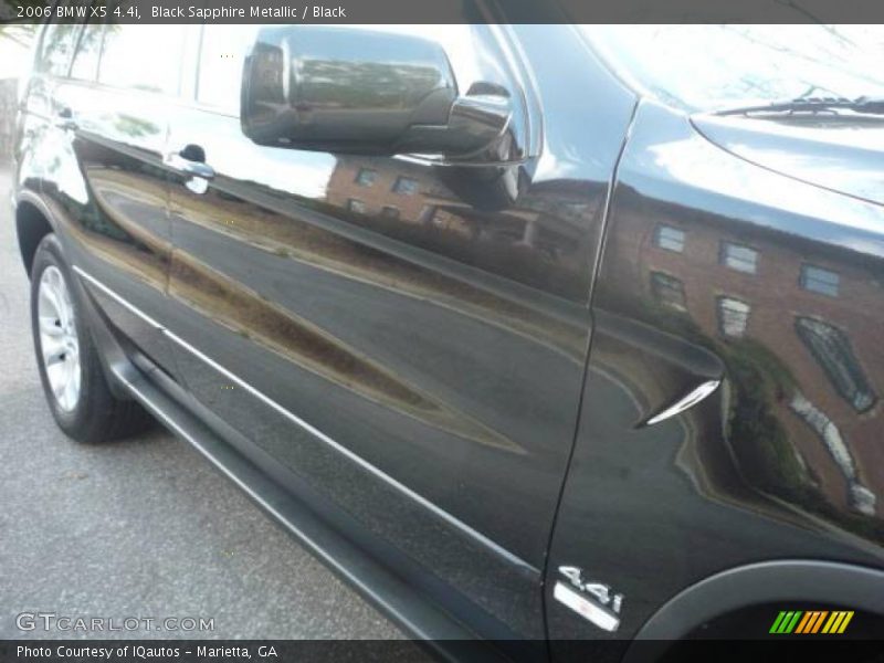 Black Sapphire Metallic / Black 2006 BMW X5 4.4i