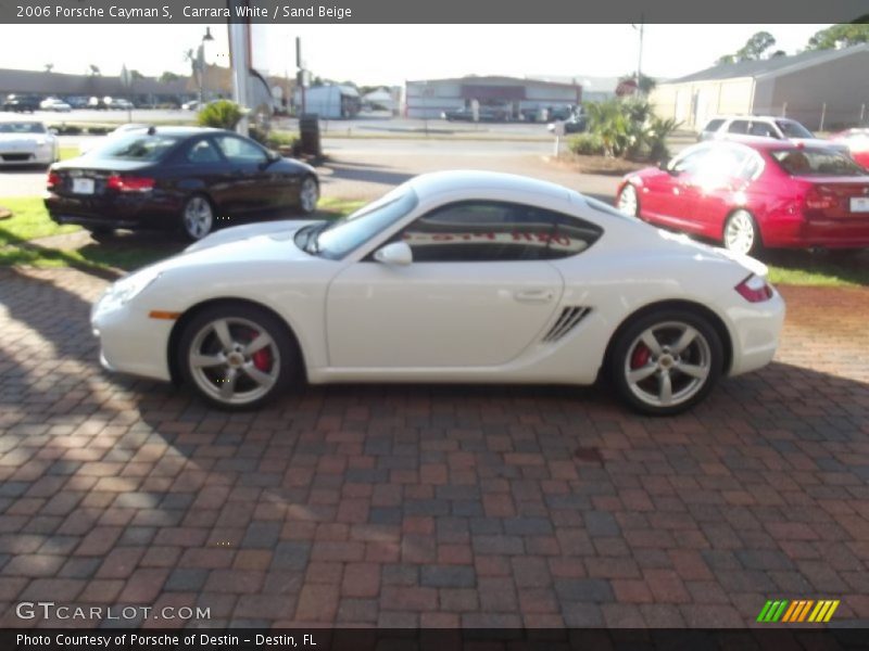 Carrara White / Sand Beige 2006 Porsche Cayman S