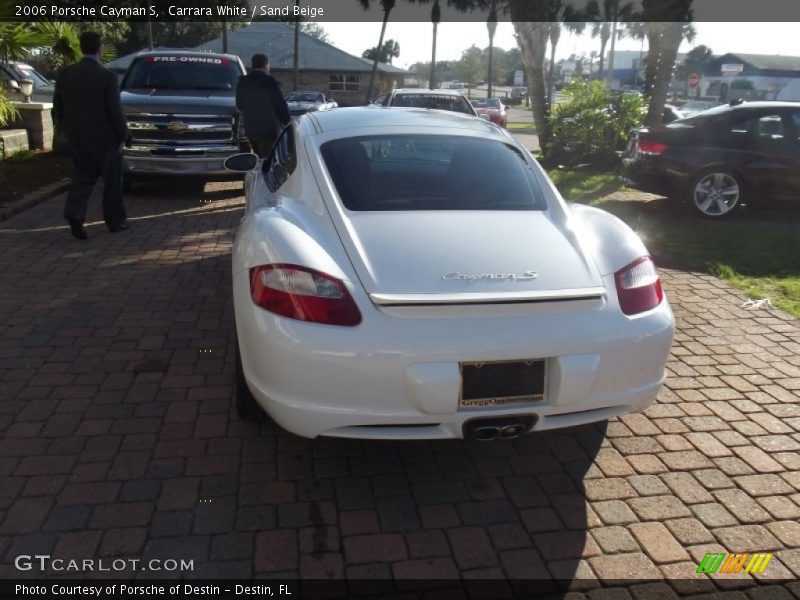Carrara White / Sand Beige 2006 Porsche Cayman S
