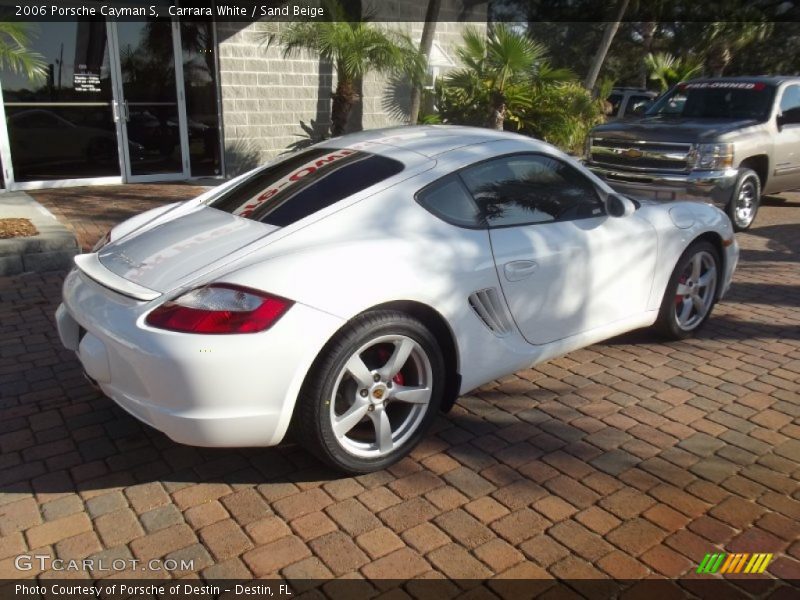 Carrara White / Sand Beige 2006 Porsche Cayman S