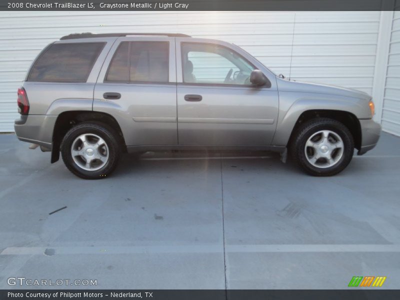 Graystone Metallic / Light Gray 2008 Chevrolet TrailBlazer LS