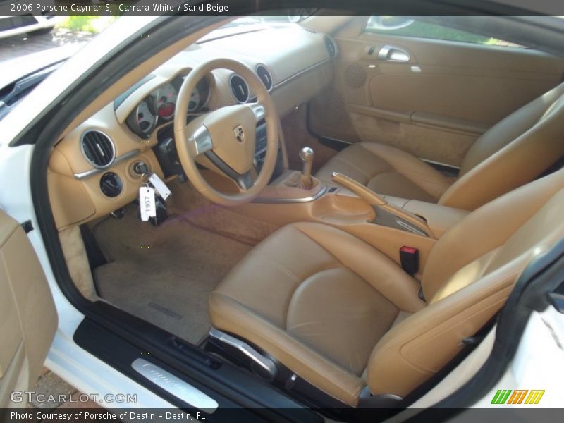 Carrara White / Sand Beige 2006 Porsche Cayman S