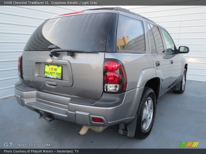 Graystone Metallic / Light Gray 2008 Chevrolet TrailBlazer LS