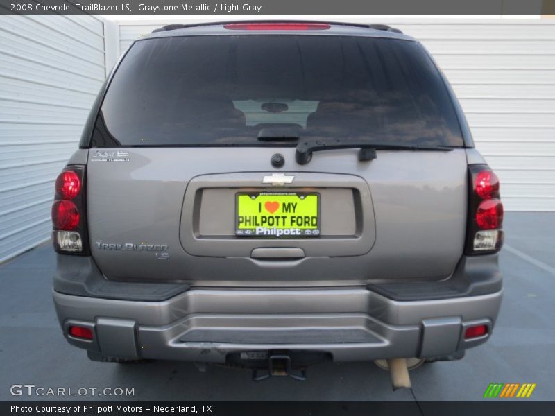 Graystone Metallic / Light Gray 2008 Chevrolet TrailBlazer LS