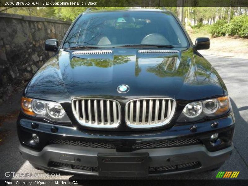 Black Sapphire Metallic / Black 2006 BMW X5 4.4i