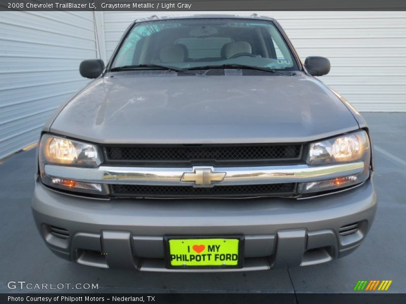 Graystone Metallic / Light Gray 2008 Chevrolet TrailBlazer LS