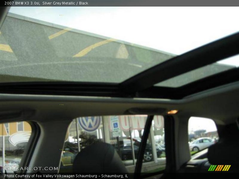 Silver Grey Metallic / Black 2007 BMW X3 3.0si