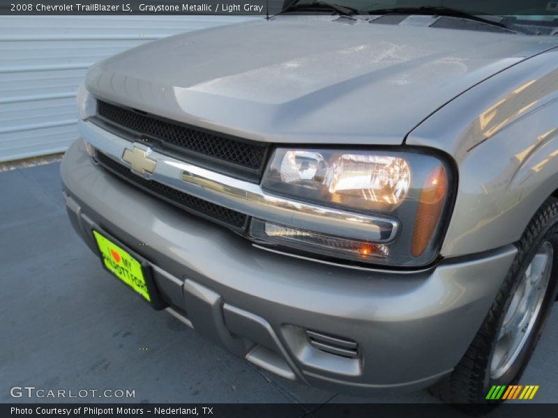 Graystone Metallic / Light Gray 2008 Chevrolet TrailBlazer LS
