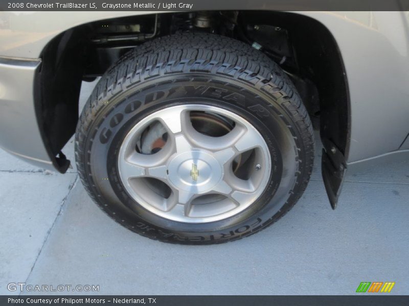 Graystone Metallic / Light Gray 2008 Chevrolet TrailBlazer LS
