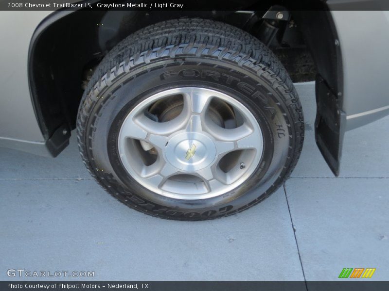 Graystone Metallic / Light Gray 2008 Chevrolet TrailBlazer LS