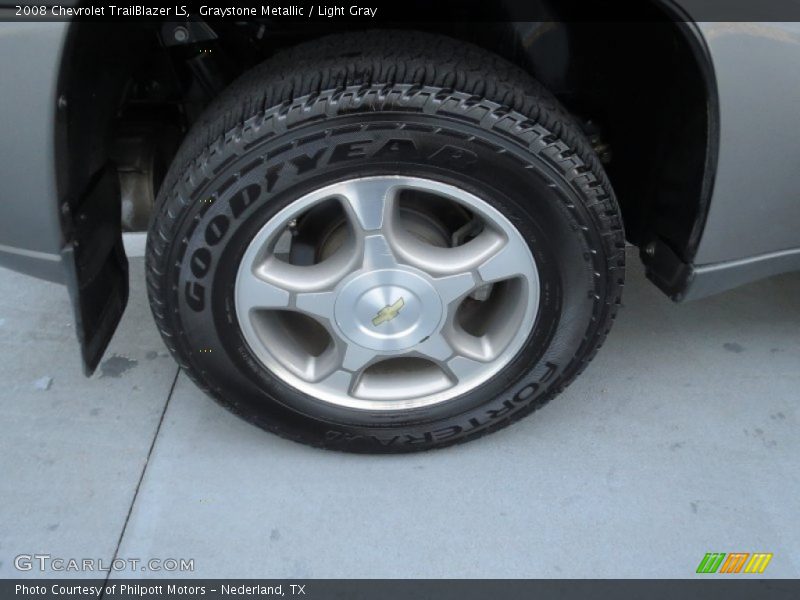 Graystone Metallic / Light Gray 2008 Chevrolet TrailBlazer LS