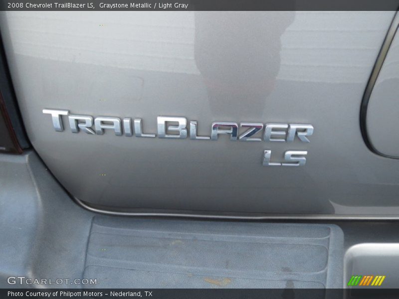 Graystone Metallic / Light Gray 2008 Chevrolet TrailBlazer LS