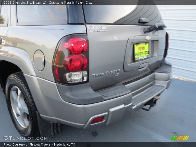 Graystone Metallic / Light Gray 2008 Chevrolet TrailBlazer LS