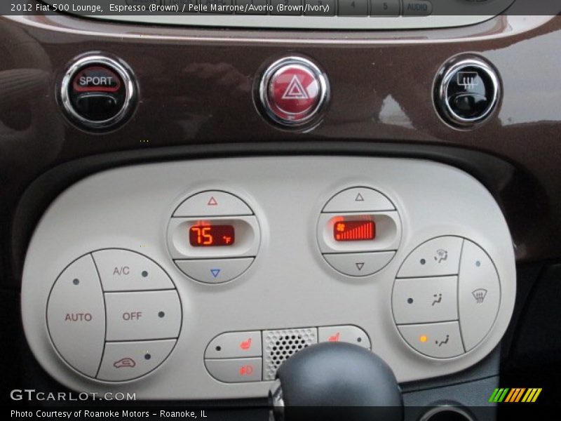 Controls of 2012 500 Lounge