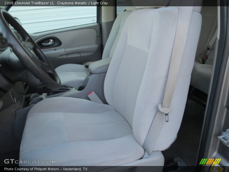 Graystone Metallic / Light Gray 2008 Chevrolet TrailBlazer LS