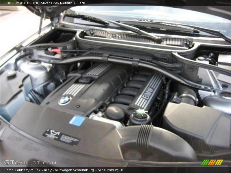 Silver Grey Metallic / Black 2007 BMW X3 3.0si