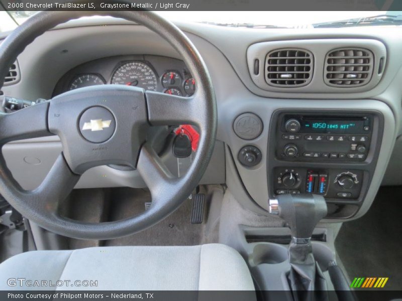 Graystone Metallic / Light Gray 2008 Chevrolet TrailBlazer LS