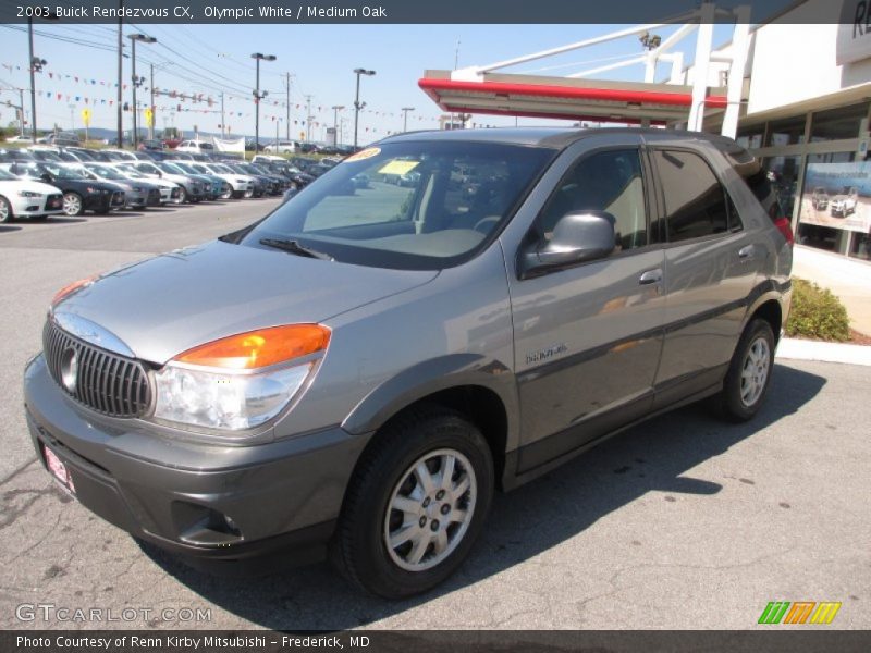 Olympic White / Medium Oak 2003 Buick Rendezvous CX