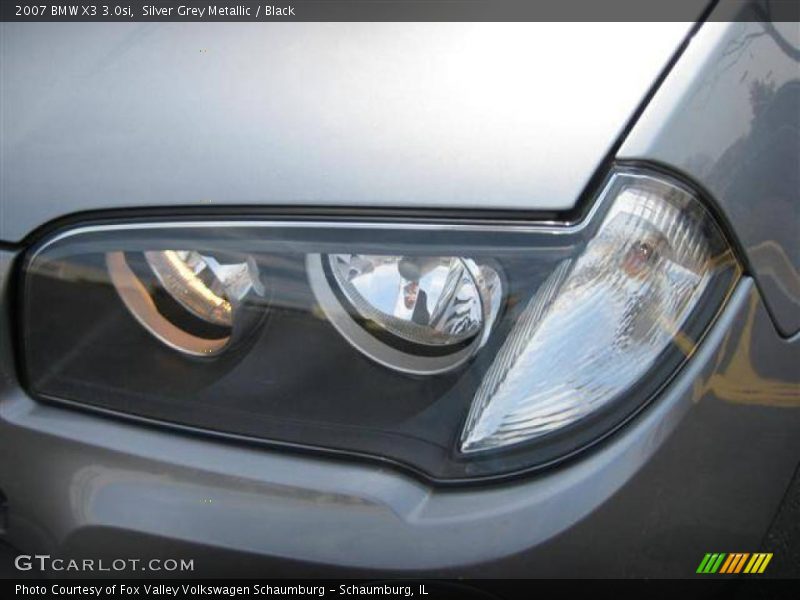 Silver Grey Metallic / Black 2007 BMW X3 3.0si