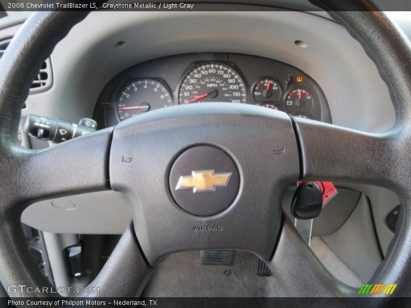Graystone Metallic / Light Gray 2008 Chevrolet TrailBlazer LS